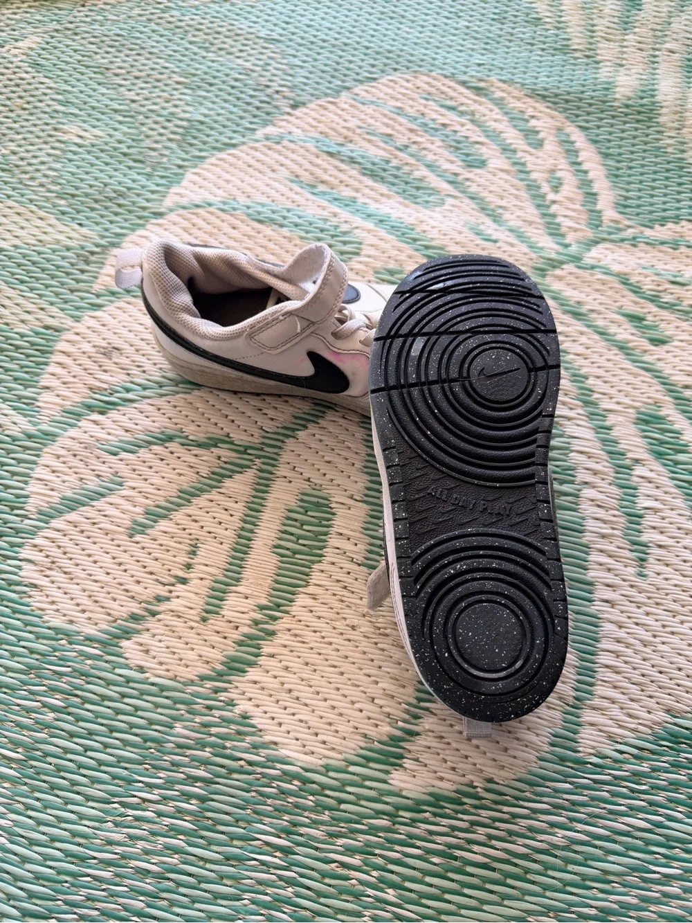 Nike Kids White and Black Sneakers